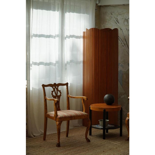 Set of English Chippendale Style Armchairs in Birch, England, 1920s For Sale - Image 12 of 18