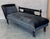Art Deco Italian Art Deco Black Velvet Convertible Chaise Longue For Sale - Image 3 of 7