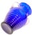 Art Deco Art Glass handled vase, attributed to the Fostoria Glass Company. The vase features a cobalt glass body with...