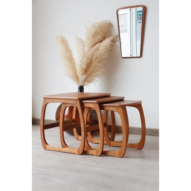 Vintage Teak Nesting Tables from Nathan, 1960s, Set of 3 For Sale - Image 15 of 18