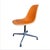 1960s Mid Century Herman Miller Orange Ninyl Upholstered PSC Chair For Sale - Image 5 of 18