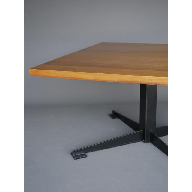 Wood Brutalist Dining Table with Cherry Top by Wim den Boon, 1961 For Sale - Image 7 of 18