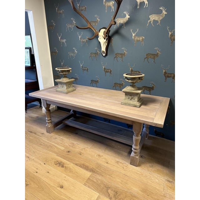 Vintage English Farmhouse Table, 1990s For Sale - Image 13 of 15