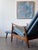 1950s 1950's Attributed to Milo Baughman for James Inc. Leather Recliner and Ottoman For Sale - Image 5 of 13