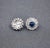 Blue 8.19 Ct Cabochon Sapphire & Diamond Earrings - 2 Pieces For Sale - Image 8 of 9