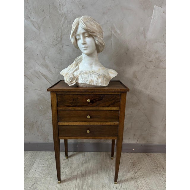 Egon Hillebrand, Marble Bust of a Woman, 1890s-1900s, Marble For Sale - Image 13 of 13