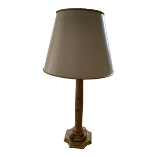 Early 21st Century Wood Base Table Lamp For Sale