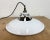 Industrial White Enamel Factory Pendant Lamp, 1960s For Sale - Image 12 of 17