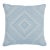 Tribal Schumacher Tortola Indoor & Outdoor 20" Pillow in Sky For Sale - Image 3 of 3