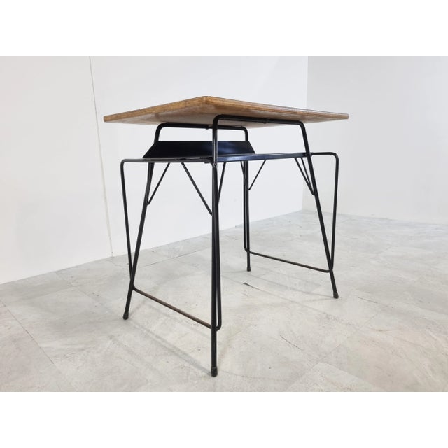 1950s Mid-Century Desk by Willy Van Der Meeren for Tubax, 1950s For Sale - Image 5 of 11