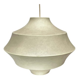 Mid-Century Modern Cocoon Pendant Lamp by Friedel Wauer for Goldkant Leuchten, Germany, 1960s For Sale