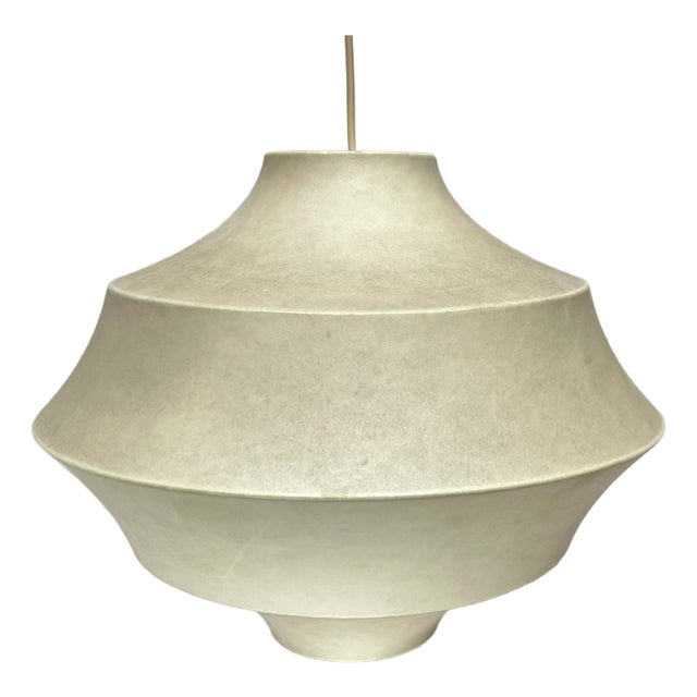 Mid-Century Modern Cocoon Pendant Lamp by Friedel Wauer for Goldkant Leuchten, Germany, 1960s For Sale