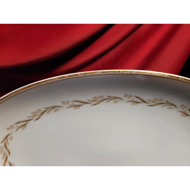 Mid 20th Century Mid 20th Century Noritake China Laurel #5903 10" Oval Bread Serving Platter - Discontinued Pattern For Sale - Image 5 of 7