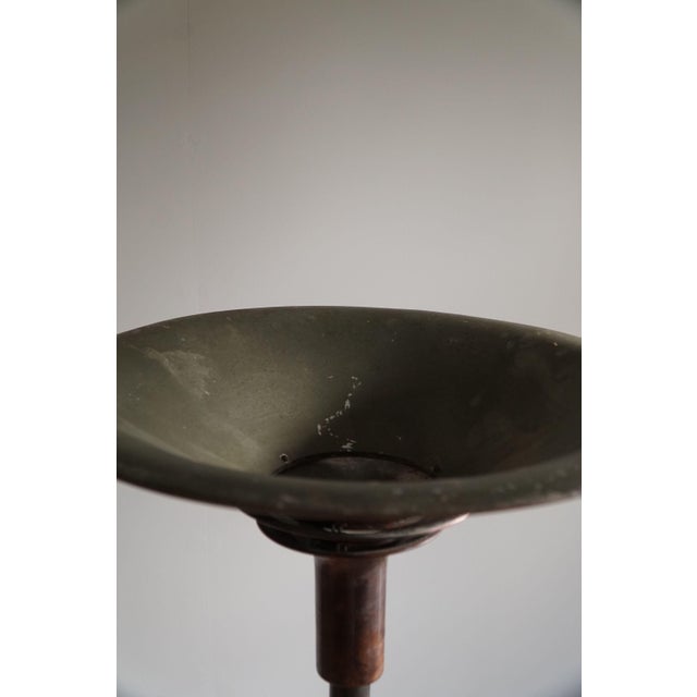 Metal Danish Art Deco Model A-Lamp Uplight Floor Lamp by Louis Poulsen, 1930s For Sale - Image 7 of 18