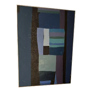 Extraordinary Gail Cottingham Abstarct Painting 1970’s American Aspen Colorado