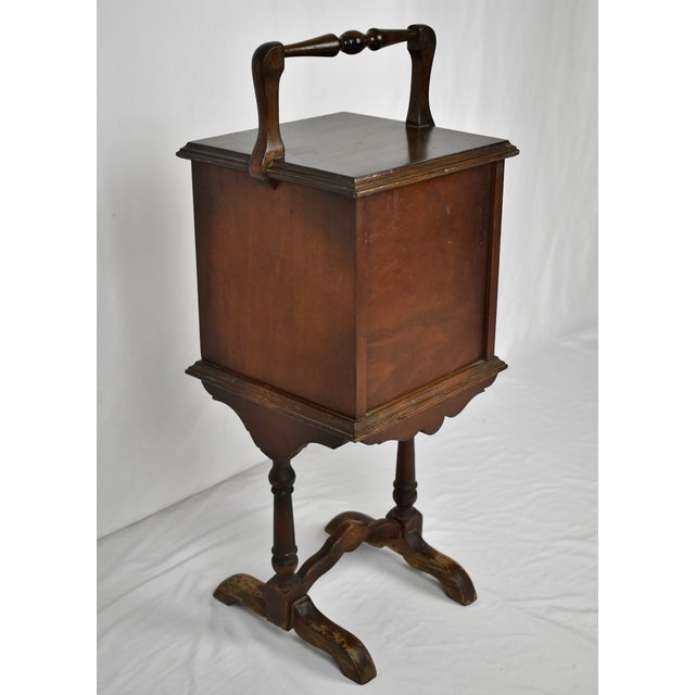 Antique Copper Lined Humidor Smoking Stand Chairish