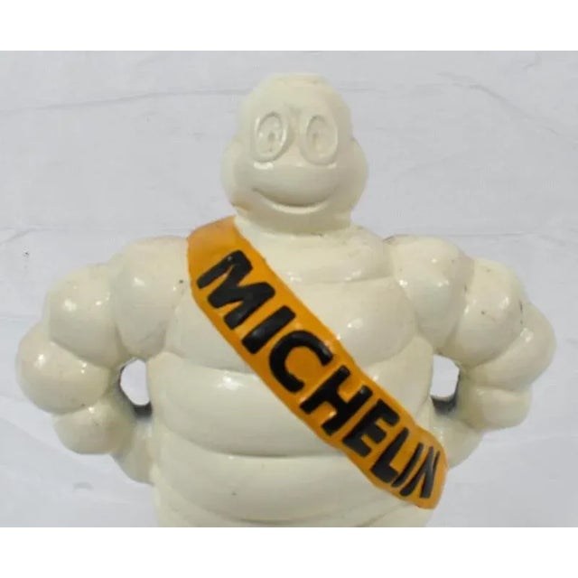 You are viewing a white metal Michelin Man statue Great decorative piece, also referred to the Bibendum statue Composite...