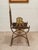 Mid 20th Century Fireside Antique Chair With Wrought Iron and Cast Brass For Sale - Image 5 of 9