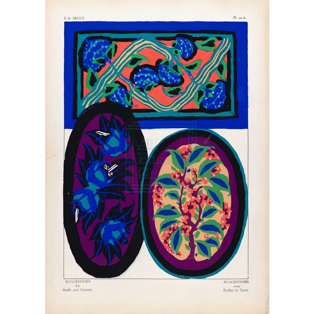 Ea Seguy Suggestions Pour Étoffes Et Tapis, Plate 13 For Sale