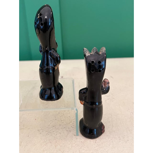 Abstract Antique Anthropomorphic Spoon and Fork Salt and Pepper Shakers For Sale - Image 3 of 8