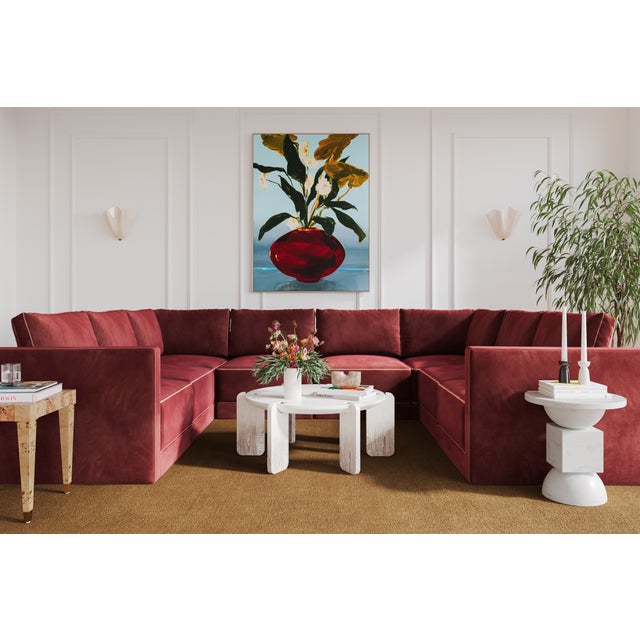 Discover the timeless elegance of the Willow Sectional, a modular masterpiece upholstered in luxurious velvet. This...