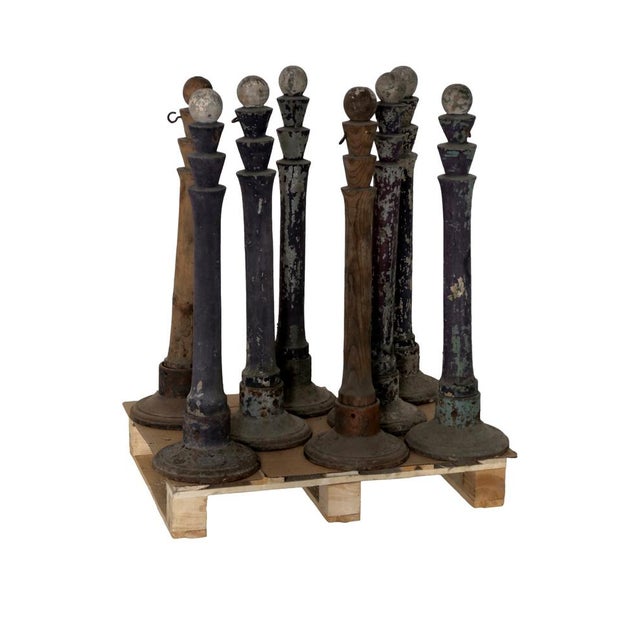 Wood Pillars in Fir, Set of 8 For Sale - Image 7 of 7