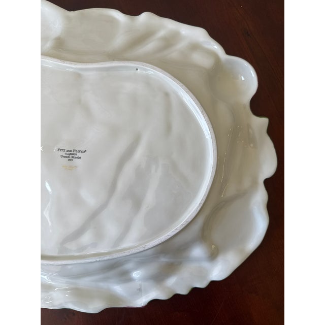 FItz and Floyd French Market Style Ceramic Platter For Sale - Image 9 of 11