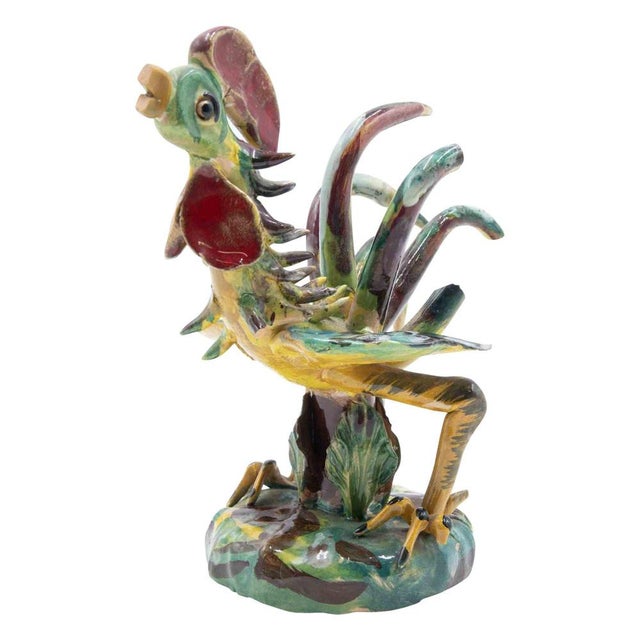 Ceramic Sculpture of Rooster from Ceramiche di Vietri, Italy, 1970s For Sale - Image 6 of 6