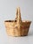 Tan Vintage Woven Gathering Basket With Handle For Sale - Image 8 of 12