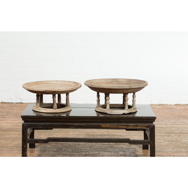 Thai Offering Tray to Display Food in Front of the Buddha, with Natural Patina For Sale - Image 10 of 11
