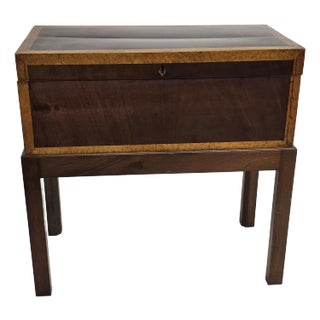 Federal Mahogany and Birdseye Maple Lap Desk on Stand, Circa 1810s For Sale