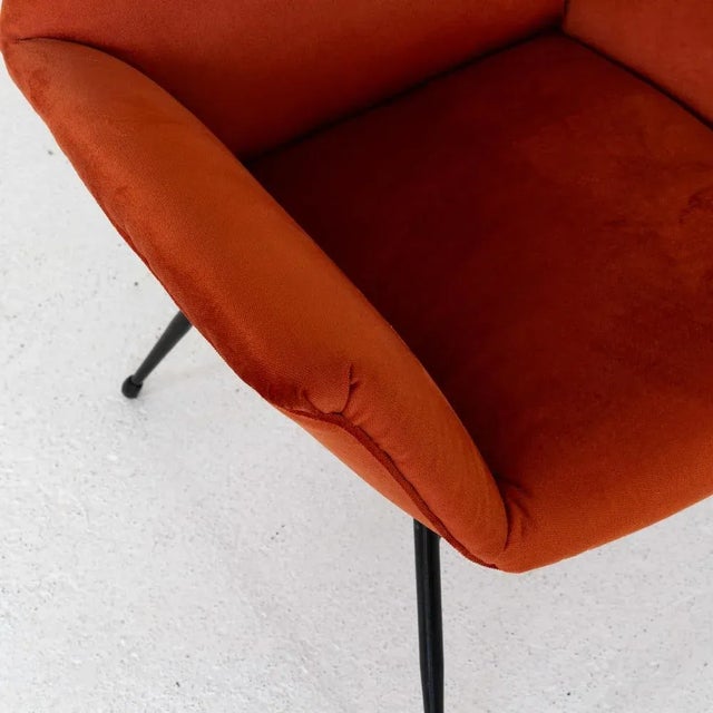 Vintage Armchair in Red, 1950s For Sale - Image 9 of 10