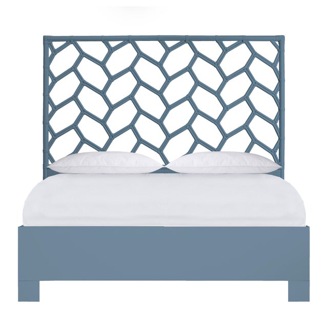 Silas Standard Bed Queen - Regatta Blue For Sale - Image 12 of 12