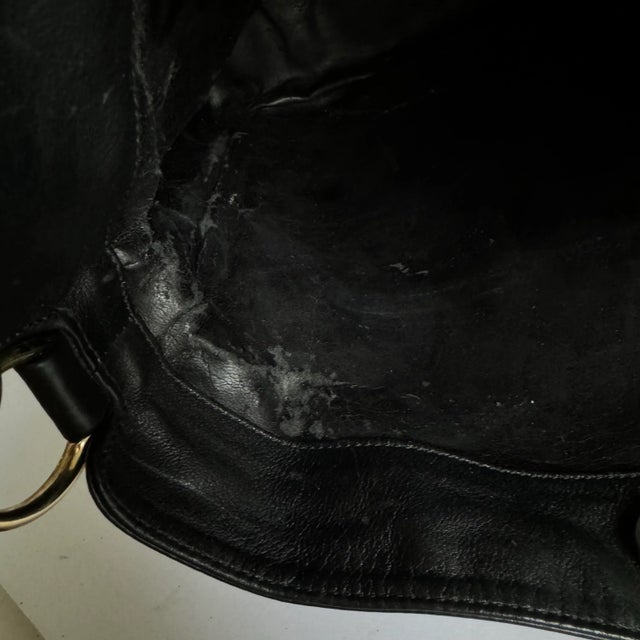 Black Gucci Diana Era Bag Bamboo Top Handle Purse 90s Vintage Designer Black Leather For Sale - Image 8 of 12