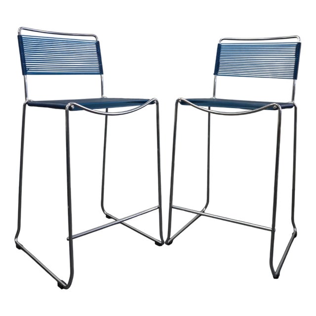 Set of Spaghetti High Stools, 1980s For Sale