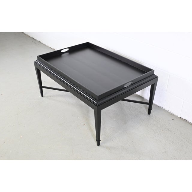 Modern Baker Furniture Barbara Barry Coffee Table, Newly Refinished For Sale - Image 3 of 11