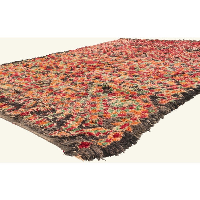 21926 Vintage Beni M'Guild Moroccan Rug, 07'07 x 11'04. The Woven Odyssey: A Vintage Beni M'Guild Moroccan Masterpiece of...