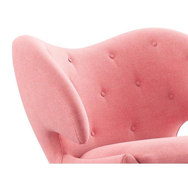 Pelican Chair in Wood and Fabric by Finn Juhl for Design M For Sale - Image 4 of 18