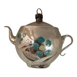 Antique Teapot Christmas Ornament For Sale