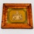 Vintage Framed English Brass Royal Coat of Arms in Burlwood Frame With Green Velvet Mat For Sale - Image 9 of 16