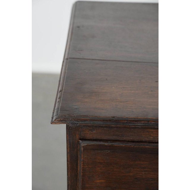 Antique English Oak Chest of Drawers, 18th Century For Sale - Image 11 of 17