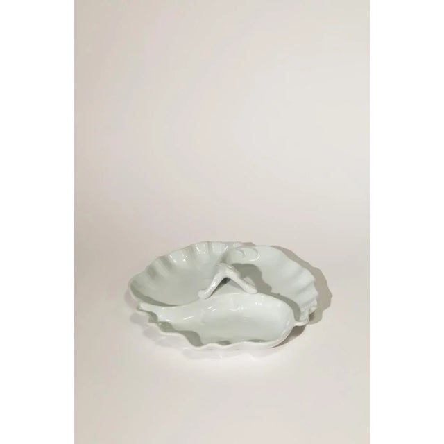 Mid-Century Modern Vintage Limoges Porcelain Shell Platter For Sale - Image 3 of 8