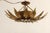 Sun Wall Light in Wrought Iron & Gold Leaf, Spain, 1960s, in Very Good conditions. Designed 1960 to 1969 European Plug (up...