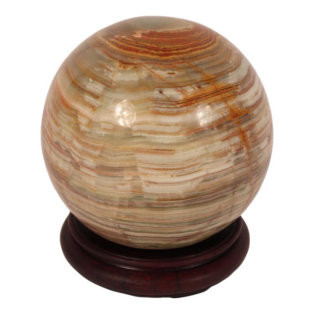 Onyx Orb on Stand For Sale