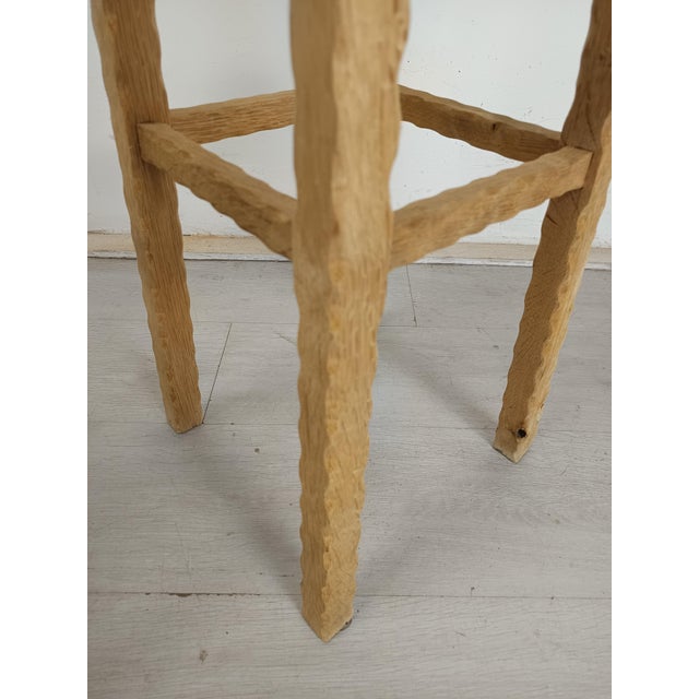Oak Bar Stools, 1940s, Set of 2 For Sale - Image 13 of 14