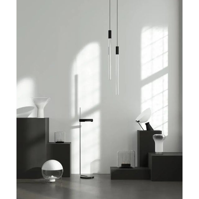 Steel Plexi Pendants by Angelo Mangiarotti for Karakter, Set of 6 For Sale - Image 9 of 12