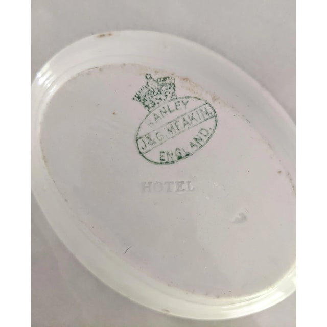 Ceramic Antique J & G Meakin Hanley of England Waldorf Hotel Soap Dishes - Set of 2 For Sale - Image 7 of 9