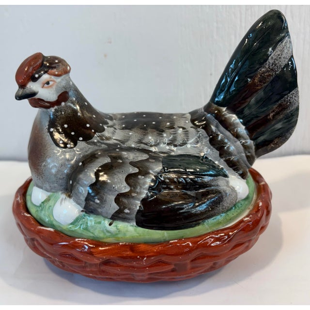 19th Century Antique Staffordshire Hen on Nest Tureen For Sale In Dallas - Image 6 of 9