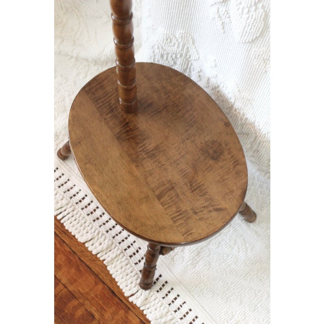 1950s Handmade Combo Wood Stool With a Hanger For Sale - Image 4 of 11