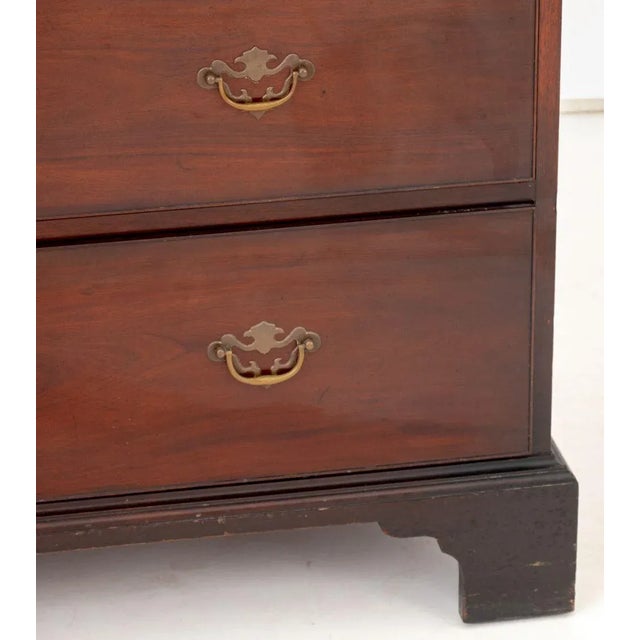 Saybolt Cleland Inc. George III Style Mahogany Tall Chest of Drawers For Sale - Image 4 of 8